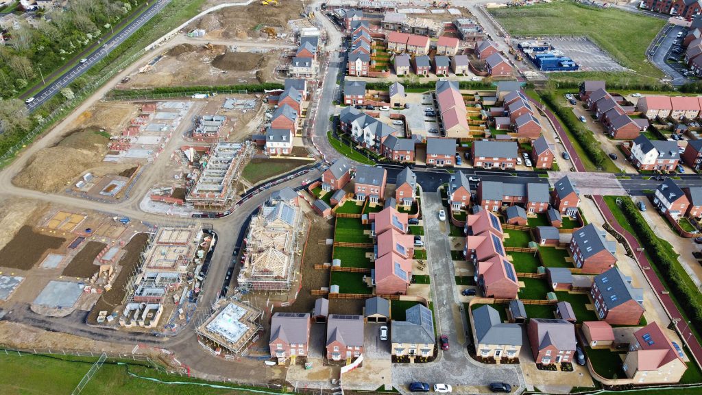 Aerial view of Fairfields